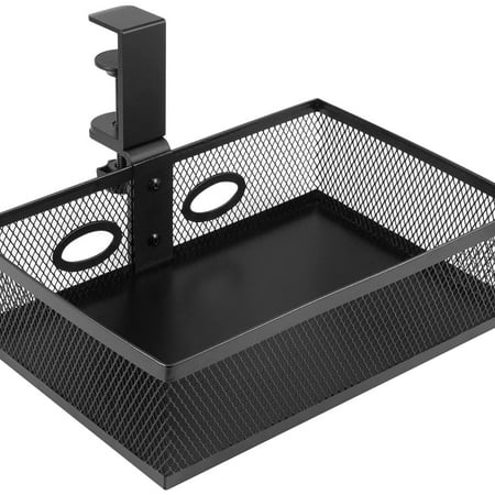 360 Degree Rotating Tray Practical Metal Wire Basket Practical Desk Space Management Tool for Home and Use