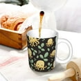 thumbnail image 3 of Disketp Octopuses And Leaves Large Coffee Mug with Handle Tea Cup Novelty Coffee Cup for Men Women Office Work, 3 of 6