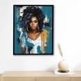 thumbnail image 4 of Nawypu  African American Canvas Wall Art Framed Black Woman Canvas Painting Prints for Living Room Bedroom Bathroom Home decor Ready to Hang, 4 of 4