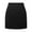 Black, variant on Women's High Waisted Pencil Midi Skirt - Lettuce Trim Solid - Polyester Casual Bodycon