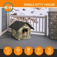 thumbnail image 5 of K&H Pet Products Outdoor Heated Kitty House Cat Shelter Camo 22 X 19 X 17 Inches, 5 of 12