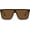 Black Frame/Brown Lens, variant on Trendy Square Sunglasses for Women Men Retro Flat Top Shield Sun Glasses UV Protection Once Lens