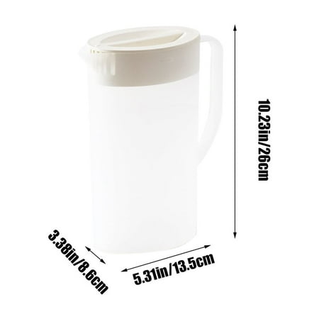 

Kezqiaxn Home and Kitchen Gadgets Clearance Plastic Cold Water Bottle Clear Plastic Bottles Tea Hot Cold Water Plastic Water Bottles Beverage Bottle Coffee Water Jar Iced Coffee Maker Summer White