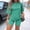 Green, variant on Idoravan Women Sets Clothing Women Fashion Casual Summer Printing Short Sleeve O-Neck Top and Shorts Set