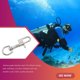 thumbnail image 3 of Naiovety Perno de acero inoxidable Gancho a presión Flexible Giratorio Buceo Ganchos submarinos Accesorios BCD 110 MM Gancho único Type2 NO2 Naiovety OD002493-04B, 3 of 4
