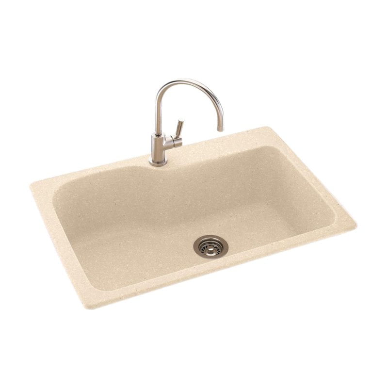 Swan KSSB3322010 33" x 22" Swanstone SingleBasin Dual Mount Kitchen