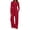 B-Red, variant on Winter Womens 2 Piece Outfit Sets Ruched Long Sleeve Top and Wide Leg Pants with Pockets Casual Loungewear for Women Workout Sets
