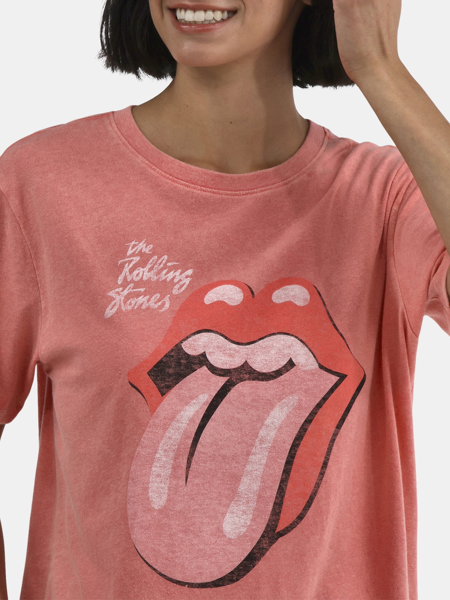 Time and Tru The Rolling Stones Tongue Logo Women's Graphic Tee, Sizes XS-XXXL