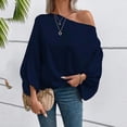 thumbnail image 4 of Long Sleeve Shirts for Women, Off The Shoulder Blouses for Women Long Length Sleeve Tops Dressy Casual Blouse, 4 of 7