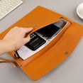 thumbnail image 4 of Waterproof Leather A4 Document Folder with Hand Strap for Office, School, Travel Storage and Tablet Protection, 4 of 6
