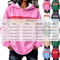 thumbnail image 3 of Women's Retro Stripe Hoodie Pullover Long Sleeve Colorful Casual Sweatshirt Top, 3 of 5