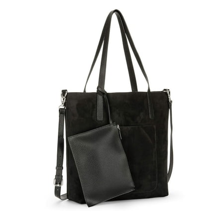 Holiday Fudge - Time and Tru Leigh North South Reversible Tote with Pouch
