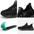 thumbnail image 3 of Ecetana Men's Steel Toe Shoes Slip Resistant Puncture Safety Work Sneakers, 3 of 6