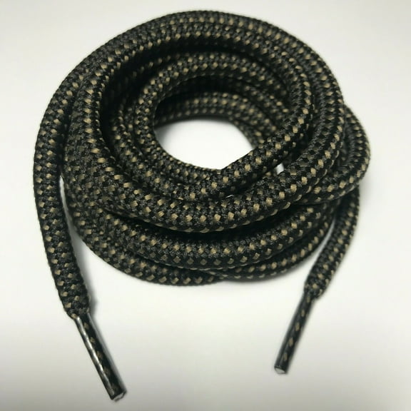 B&Q 3 Pairs 5MM Thick Heavy Duty Round Boot Laces Shoelaces replacements strings for Hiking Walking Construction Safety Work Boots Shoes 39 40 48 54 55 60 63 72 Inches