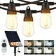 thumbnail image 1 of Brightech Ambience Pro Cadena de luces solares para exterior – Super brillante control remoto color ajustable cadena de luz al aire libre – Cadena de grado comercial 12 bombillas LED impermeables para, 1 of 8