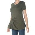 thumbnail image 3 of RACHEL ROY $59 Womens New 1212 Green Twist-Front Top M B+B, 3 of 4