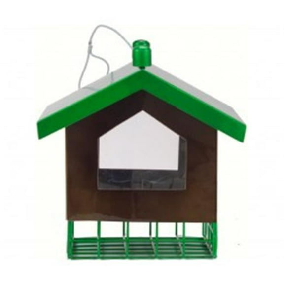 Suet Cake & Bird Seed Gravity Bird Feeder, 5 Cake Capacity