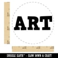 thumbnail image 2 of Art Fun Text Self-Inking Rubber Stamp Ink Stamper - Black Ink - Small 3/4 Inch, 2 of 7