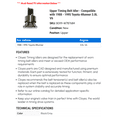 thumbnail image 2 of Upper Timing Belt Idler - Compatible with 1988 - 1995 Toyota 4Runner 3.0L V6 1989 1990 1991 1992 1993 1994, 2 of 2
