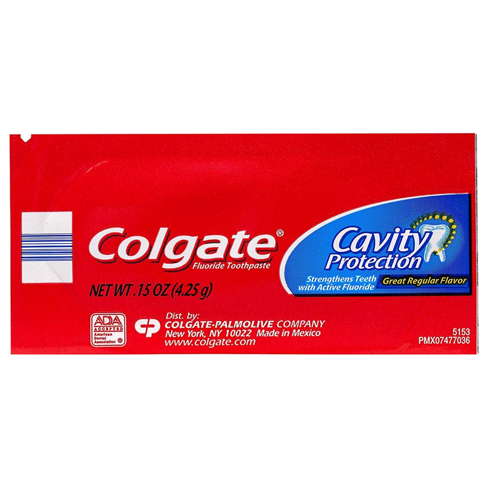 Colgate Cavity Protection Toothpaste, SingleUse Travel Size.15 oz