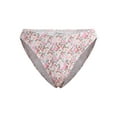 thumbnail image 5 of No Boundaries High Leg Mid Rise Cheeky Bikini Bottom, Sizes XXS-XL, 5 of 5