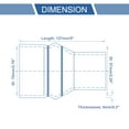 thumbnail image 3 of Ofertas Únicas 1 Juego de Acoplador de Manguera de Silicona de 127 mm/5" de Longitud con Abrazaderas Manguera de Silicona Manguera de Refrigerante Universal Negra 57 mm/2.24"-70 mm/2.76" ID, 3 of 7