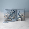 thumbnail image 3 of Regal Feathers Indoor/Outdoor Pillow in Blue 26x26, 3 of 7