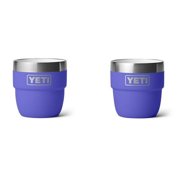 Taza YETI Rambler de acero inoxidable con aislamiento al vacío de 120 ml, paquete de 2