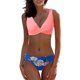 thumbnail image 1 of Gibobby Conjunto de traje de baño de bikini Traje de baño dividido de puntos con correa de bikini sexy para mujer(Azul,XL), 1 of 5