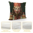 thumbnail image 4 of GOSMITH  Merry Christmas Nutcracker Decorative Throw Pillow Cover, Xmas Tree Cartoon Wooden Soldier Toy Porch Patio Outdoor Home Decor, Winter Holiday Women Girl Gifts Couch Cushion Case, 4 of 5