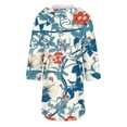 thumbnail image 5 of Jindong Robes en Peluche pour Femmes Robe en Polaire Longue Chaude Peignoir de Bain Veste de Détente Imprimée Robe de Confort Robes pour Femmes, 5 of 5