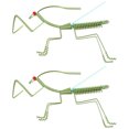 thumbnail image 1 of 2pcs Modèles d'Insectes Réalistes Simulation Mantis Ornements Cadeaux Faits à la Main (Vert), 1 of 8
