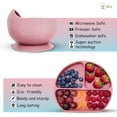 thumbnail image 4 of HAHDAXIA Baby Led Weaning Feeding Supplies for Toddlers, odoe Baby Feeding Set | Suction Silicone Baby Bowl Self Eating Utensils Set with Spoons, Bibs, Toddlers Spoon Set, Food Plate Kit (BFS, 4 of 6