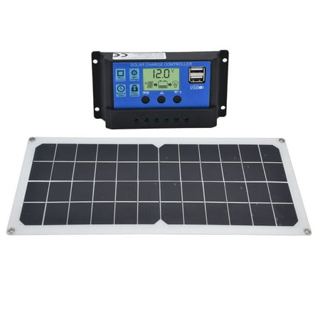 

Solar Panel Kit Good Output Efficiency Monocrystalline Semi Flexible 10W Solar Panel With 10A Controller For Car