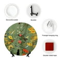 thumbnail image 4 of Wukai Botanical Garden With Cats Print Decorative Plate for Display,Bone China Decorative Plate, Ceramic Dinner Plate with Stand, Vertical Ceramic Plate-10in, 4 of 6