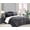 Midnight Gray, variant on Elegant Comfort Soft & Plush Sherpa Comforter - Lilith Plaid Collection, 3-Piece Bed Set, Reversible Down Alternative Micro-Suede, Plaid Design, Cal King, Dark Burgundy