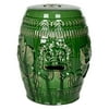 Safavieh 18 in Chinese Dragin Ceramic Garden Stool, Green