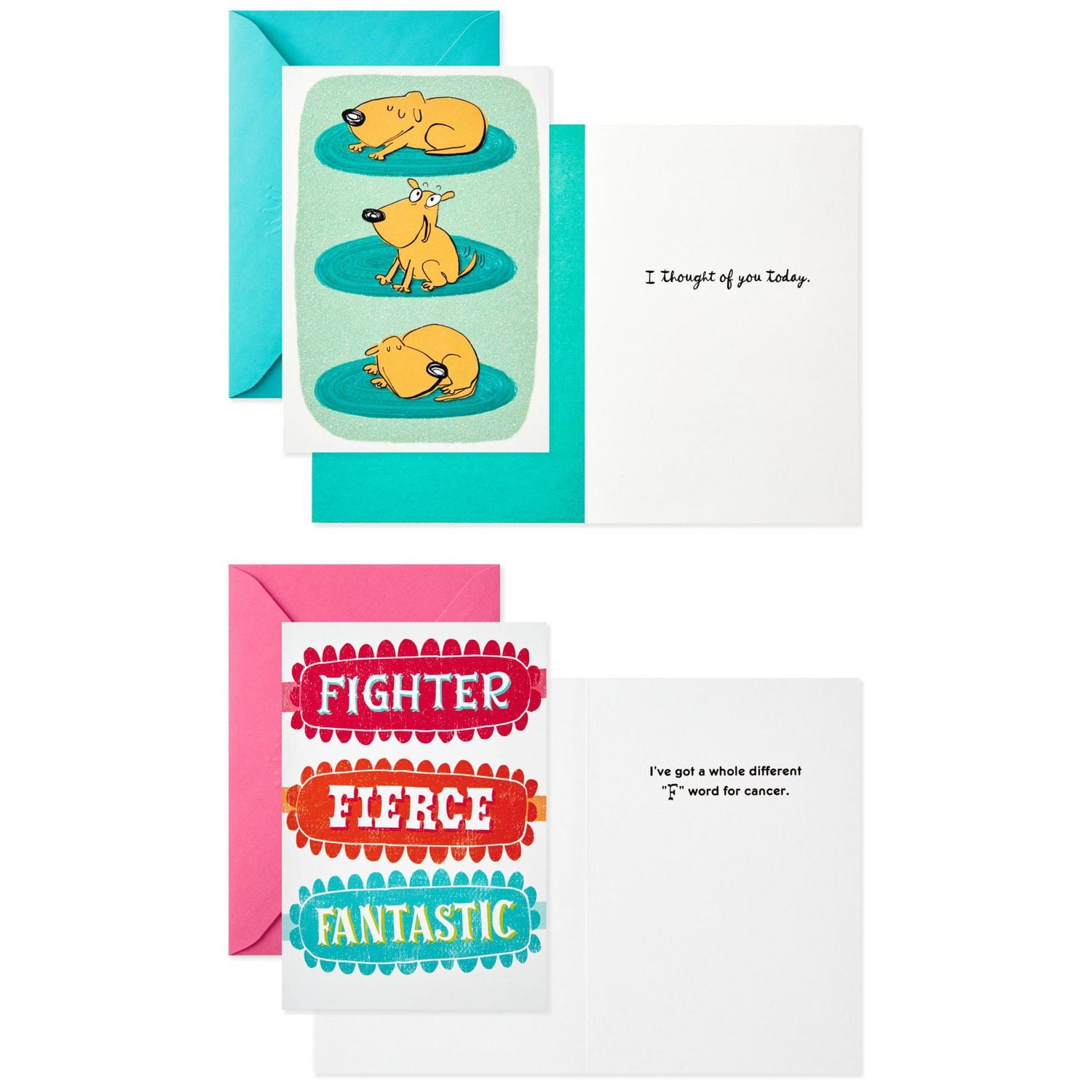 Assortiment de cartes de soutien – Maladies et cancer – Shoebox de Hallmark (6 cartes et enveloppes)