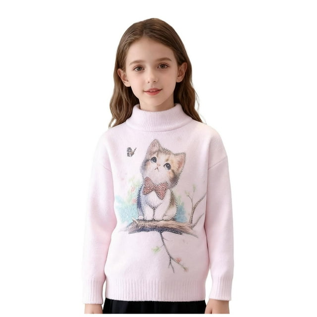 Chandail pour Enfants Chandail Col Rond pour Enfants Tricot pour Enfants