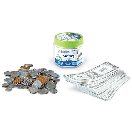 UPC 765023800173 product image for Learning Resources Money Jar Play Money  220 Pieces | upcitemdb.com