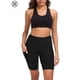 thumbnail image 5 of Pantalones cortos de yoga Luxtrada para mujer, de secado rápido, con bolsillo (negro, XL), 5 of 8