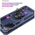 thumbnail image 5 of Grade Blue Case for Samsung Galaxy S20 FE 5G, Heavy Duty Shockproof Phone Case with 360 Metal Rotating Ring Kickstand Holder , Compatible with  Car Mount, 5 of 9
