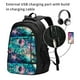 thumbnail image 2 of Easygdp Watercolor Mandala Mochila para Laptop de Viaje con Puerto USB, Mochila para Laptop con Puerto de Carga USB para Mujeres y Hombres, 2 of 7