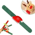 thumbnail image 2 of HCTSHG Stuffed Plush Slap Bracelets Christmas Party Favors Kids, Snap Bracelets Bulk Wristband, Birthday Exchange Gift Bag Stuffer Christmas Party Supplies Decor, 2 of 9