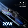 thumbnail image 6 of Luxmo Universal 40W (20W + 20W) USB-C Car Charger High Power Fast Charging PD Auto Power Adapter (USB-C Power Delivery Port) for LG V35, V40, V50, V60 ThinQ - Black, 6 of 8