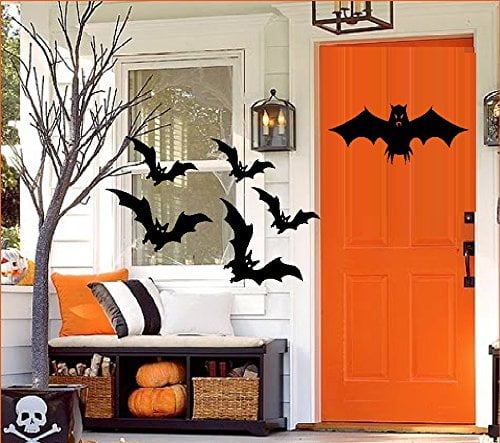 20x Halloween Decorations Window Wall Bats Stickers Party Props Scary Decor 2019 