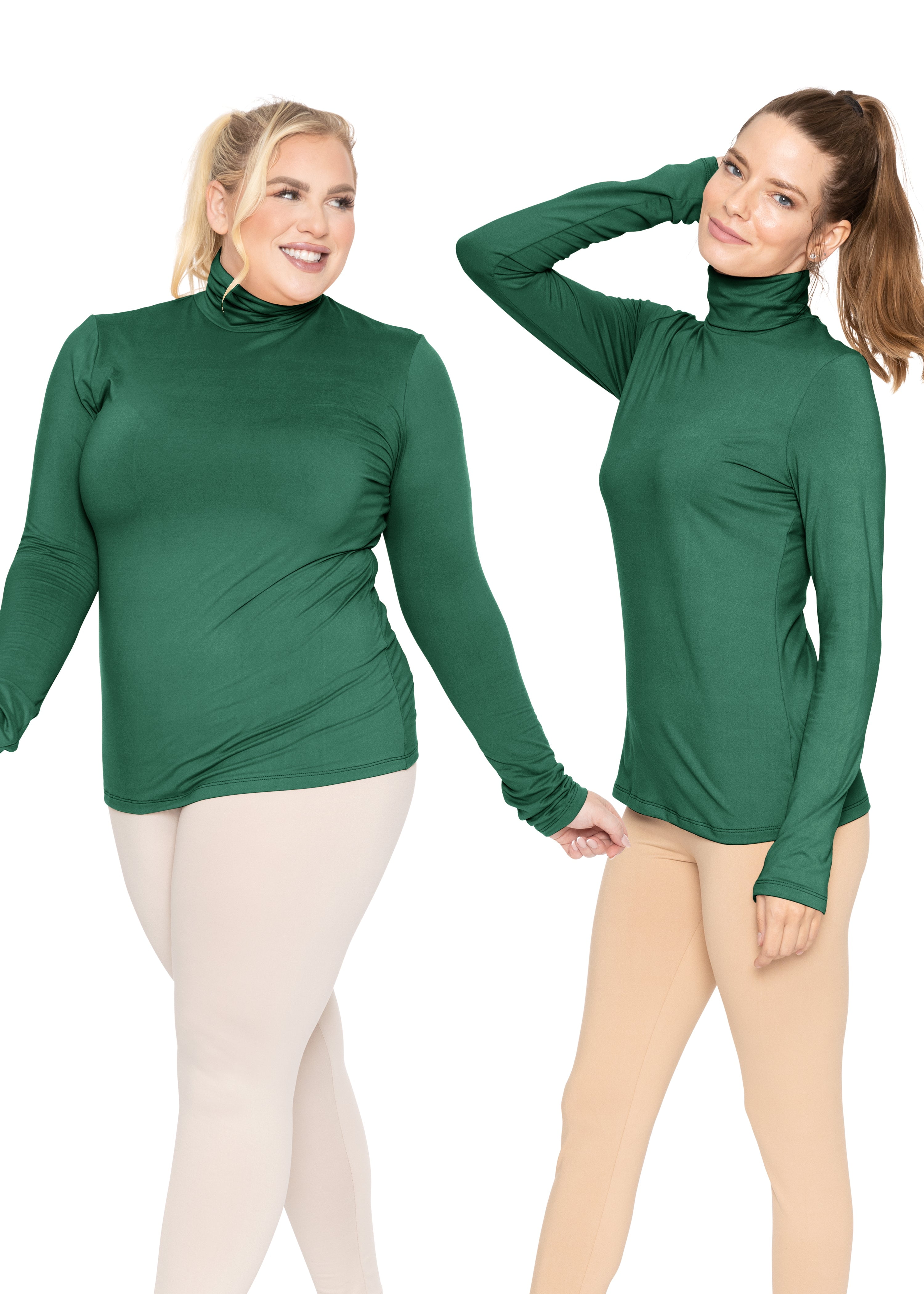 Womens Plus Size Warm Long Sleeve Turtleneck Top, Kuwait