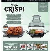 Ninja Crispi Glass Air Fryer 4-Qt, 4-in-1, Air Fry Bake Recrisp, Portable, Dishwasher Safe, FN101SG Sage