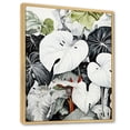 thumbnail image 2 of Designart "Monochromatic Serenity In Botanical Minimalism" Plants Floater Framed Canvas Prints, 2 of 5