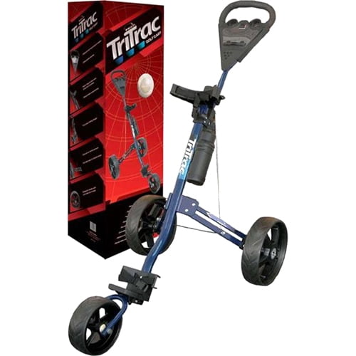 Intech TriTrac 3Wheel Folding Golf Push/Pull Cart, Blue Walmart